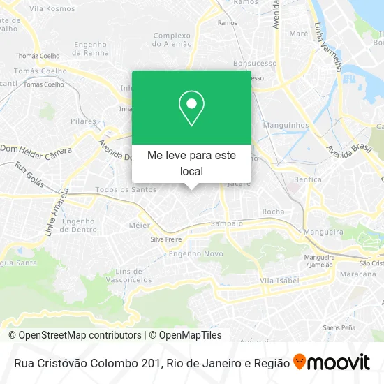 Rua Cristóvão Colombo 201 mapa