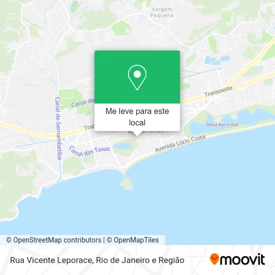 Rua Vicente Leporace mapa