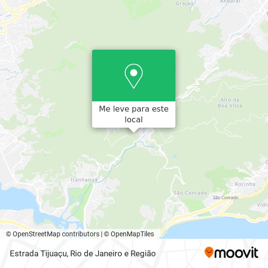 Estrada Tijuaçu mapa