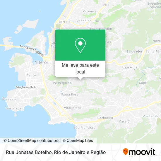 Rua Jonatas Botelho mapa