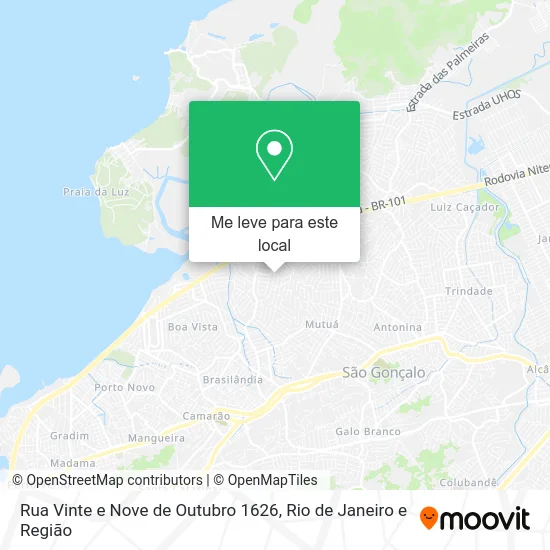 Rua Vinte e Nove de Outubro 1626 mapa