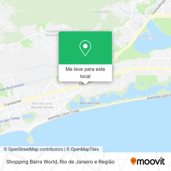 Shopping Barra World mapa