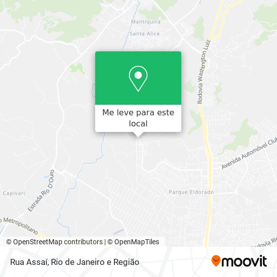Rua Assaí mapa