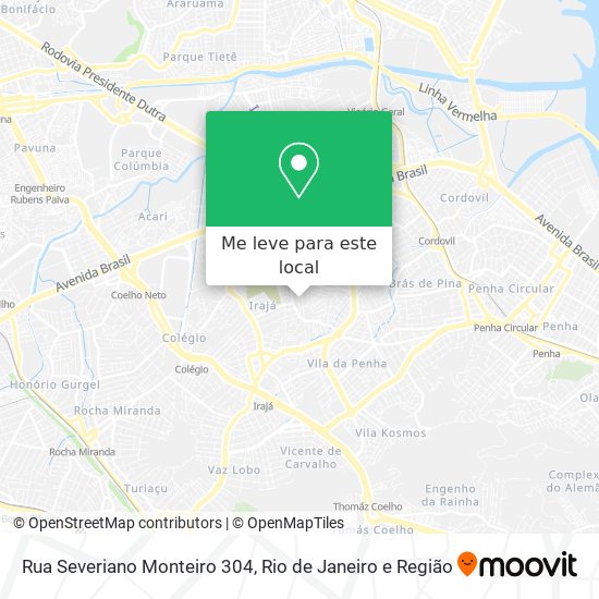 Rua Severiano Monteiro 304 mapa
