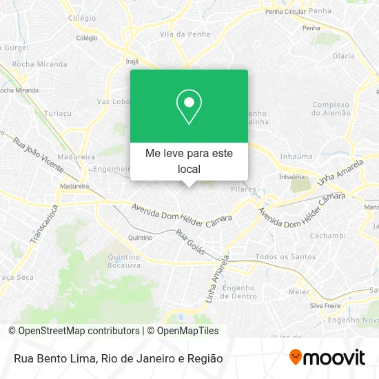 Rua Bento Lima mapa