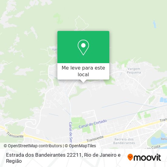 Estrada dos Bandeirantes 22211 mapa