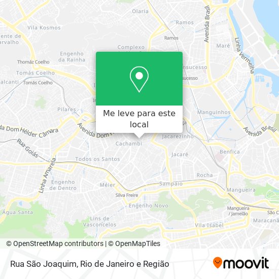 Rua São Joaquim mapa