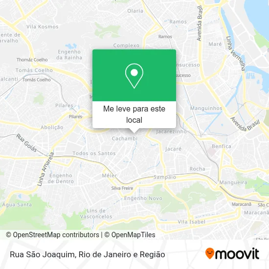 Rua São Joaquim mapa