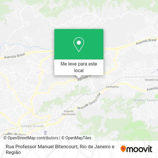 Rua Professor Manuel Bitencourt mapa