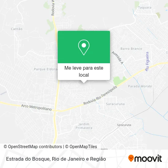Estrada do Bosque mapa
