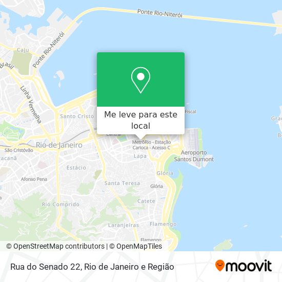 Rua do Senado 22 mapa