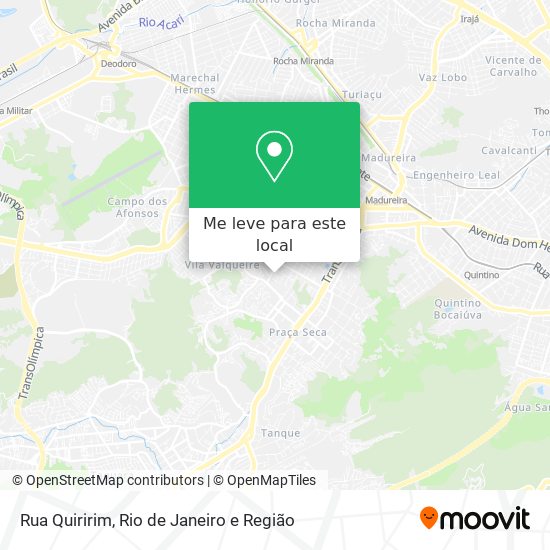 Rua Quiririm mapa
