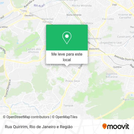 Rua Quiririm mapa