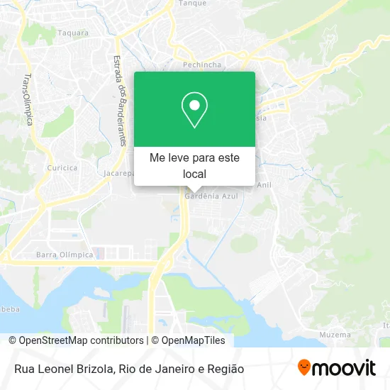 Rua Leonel Brizola mapa