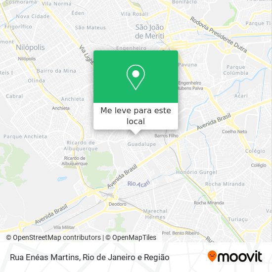 Rua Enéas Martins mapa
