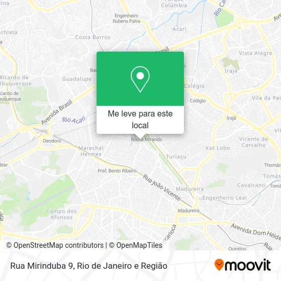 Rua Mirinduba 9 mapa