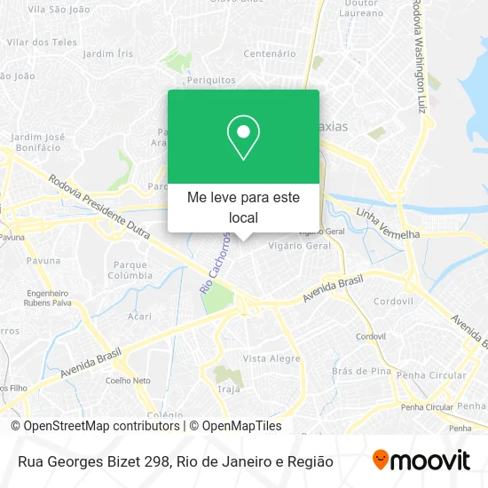 Rua Georges Bizet 298 mapa