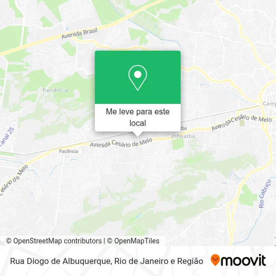 Rua Diogo de Albuquerque mapa