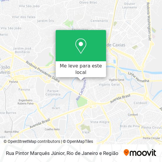 Rua Pintor Marquês Júnior mapa