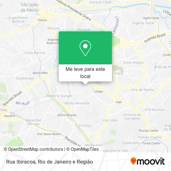 Rua Ibiracoa mapa