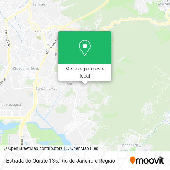 Estrada do Quitite 135 mapa