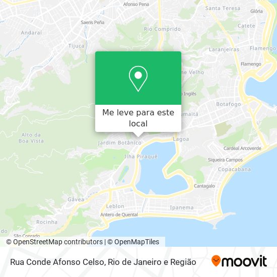 Rua Conde Afonso Celso mapa