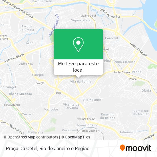 Praça Da Cetel mapa