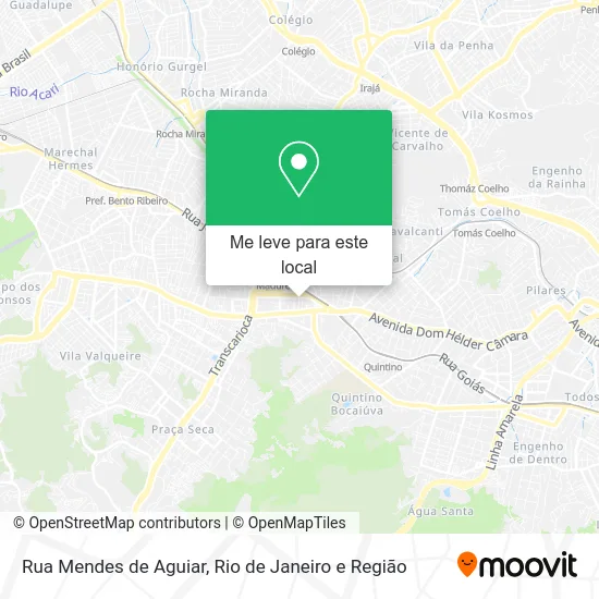 Rua Mendes de Aguiar mapa
