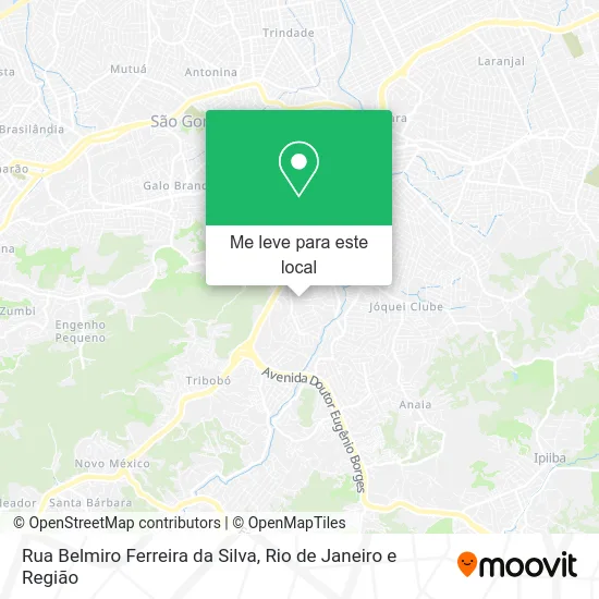 Rua Belmiro Ferreira da Silva mapa