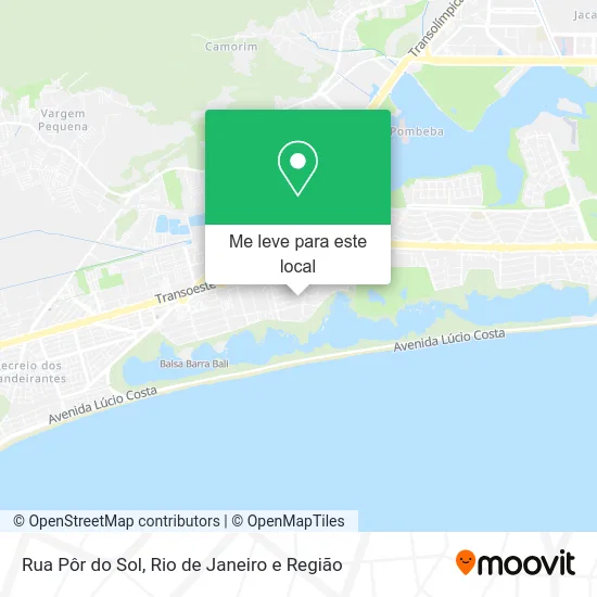 Rua Pôr do Sol mapa