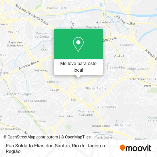 Rua Soldado Elías dos Santos mapa
