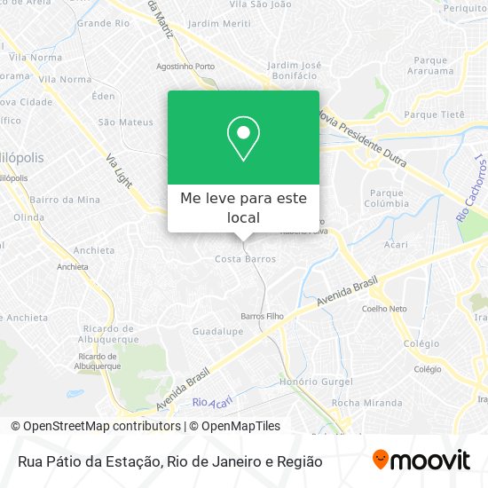 Rua Pátio da Estação mapa