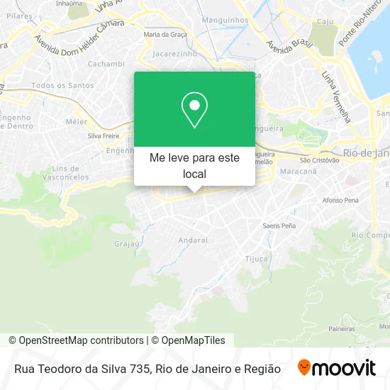 Rua Teodoro da Silva 735 mapa