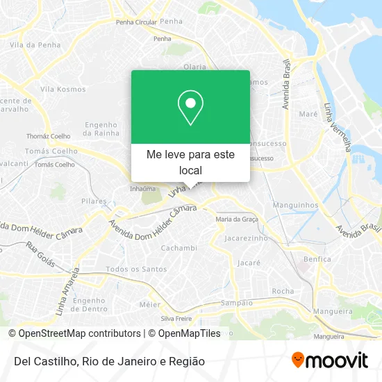 Del Castilho mapa