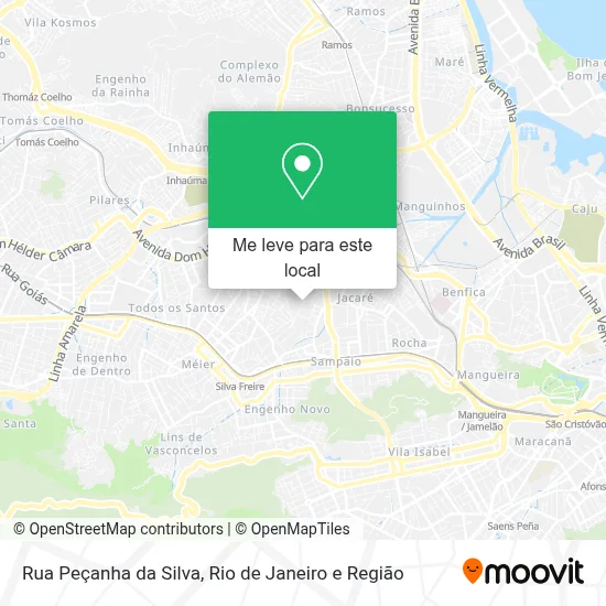Rua Peçanha da Silva mapa