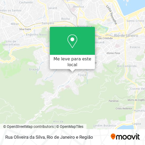 Rua Oliveira da Silva mapa
