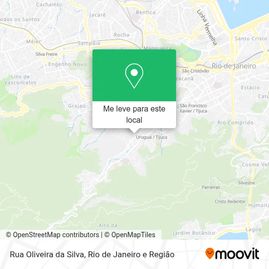 Rua Oliveira da Silva mapa