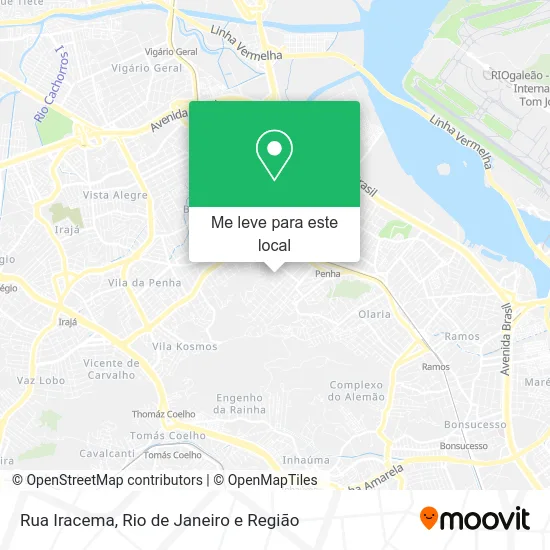 Rua Iracema mapa