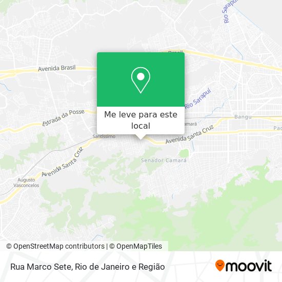 Rua Marco Sete mapa