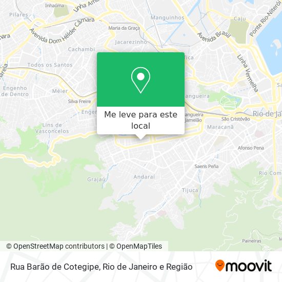 Rua Barão de Cotegipe mapa