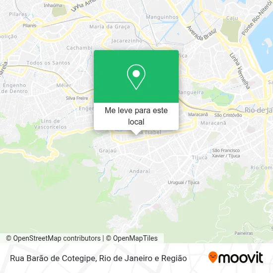 Rua Barão de Cotegipe mapa