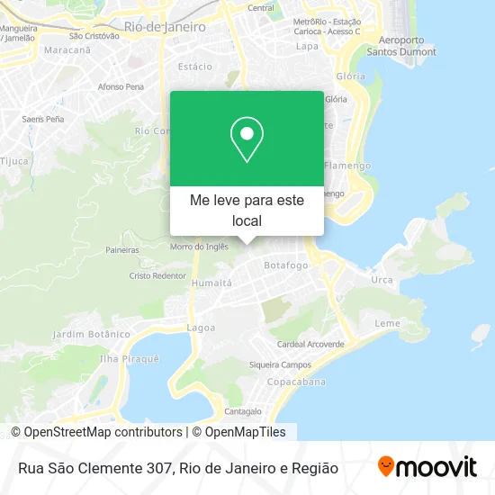 Rua São Clemente 307 mapa