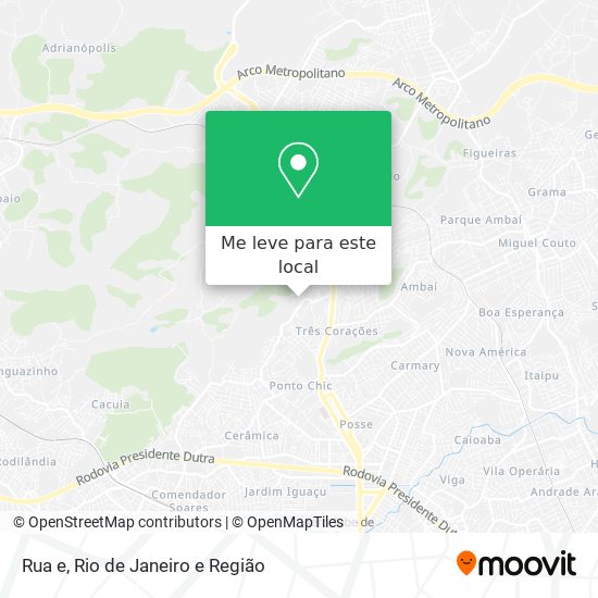Rua e mapa
