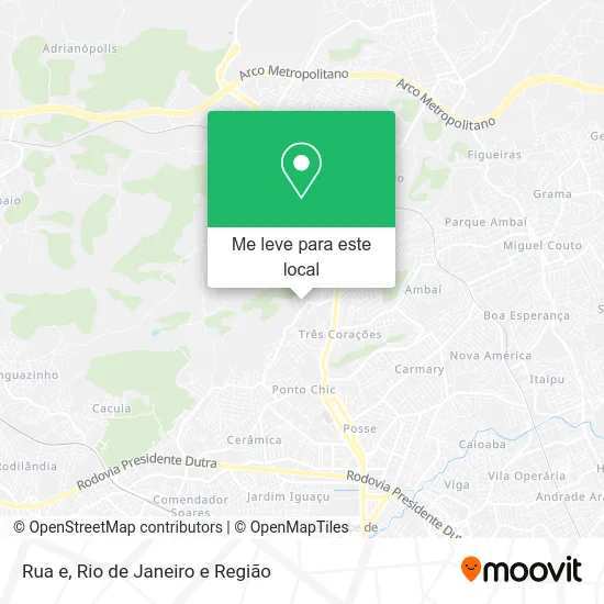Rua e mapa