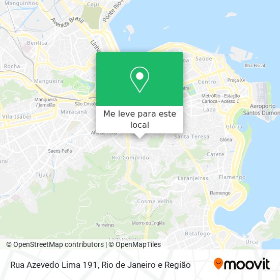 Rua Azevedo Lima 191 mapa