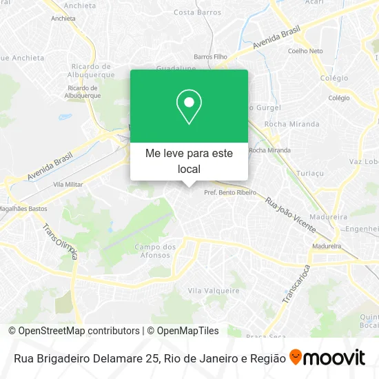 Rua Brigadeiro Delamare 25 mapa