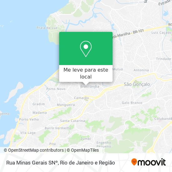 Rua Minas Gerais SNº mapa