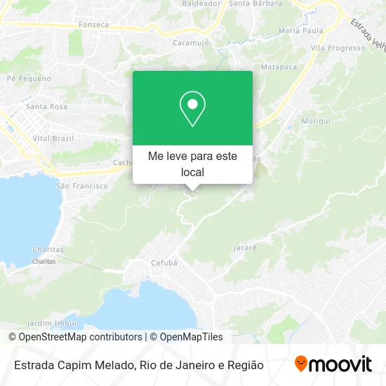 Estrada Capim Melado mapa