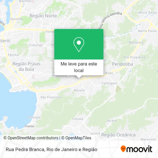 Rua Pedra Branca mapa