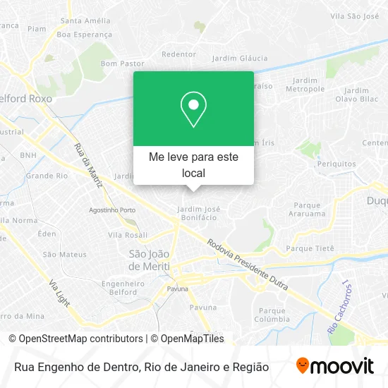 Rua Engenho de Dentro mapa